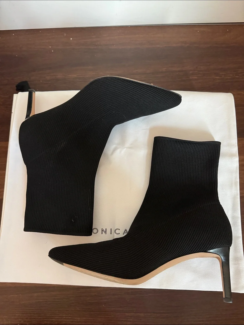 VERONICA BEARD Lakota Ankle Sock Boots Black Size 7.5